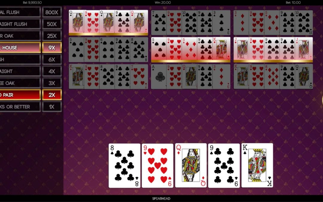 Video Poker – Jacks Or Better